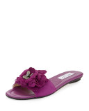 Neave Floral Suede Slide Sandal, Madeline