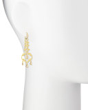 Aegean Collection 18k Diamond Open-Drop Earrings