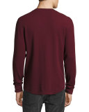 Thermal Henley T-Shirt, Chianti