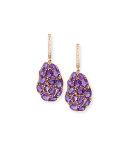 Signature 18K Rose Gold Amethyst & Pink Sapphire Drop Earrings