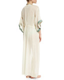 Geoskin Drawstring Long Kimono Coverup