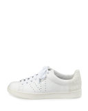 Varin Leather Low-Top Sneaker, Plaster