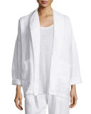 Heavy Linen Jacket with Pockets