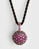 20mm Osetra Faceted Garnet Pendant Necklace, 42"