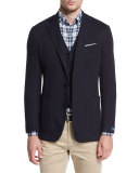 Yorkshire Soft Two-Button Jacket, Barchetta Blue