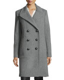 Shayla Double-Breasted Wool-Blend Coat