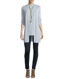 Long Open-Front Cardigan