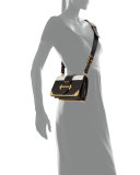 Cahier Notebook Shoulder Bag, Black/White (Nero+Bianco)