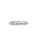 Diamond Eternity Band in 18K White Gold, 0.75 tdcw