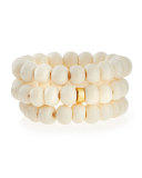 Bone Stretch Bracelets, Set of 3