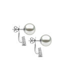 South Sea Pearl & Diamond Jacket Earrings
