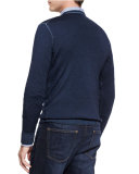 Washed Merino Crewneck Sweater