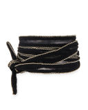 Chain-Trim Fabric Necklace