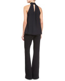 The Morrison Silk Chiffon Tank, Black