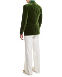 Ribbed Turtleneck Sweater, Green