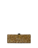 Flavia Confetti Acrylic Clutch Bag, Golden