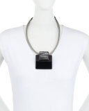 Lampone Large Stone Necklace 