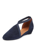 Natalia d'Orsay Demi-Wedge Pump, Navy