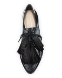 Jasper Patent Tassel Oxford, Black