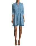 The Reformed Denim Shirtdress, Pierrot