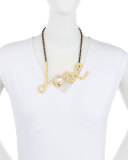 Golden Love Pendant Necklace