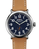 47mm Runwell Leather Strap Watch