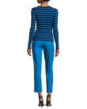 Samantha Cropped Skinny Pants, Wave