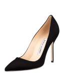 BB Suede 105mm Pump, Black
