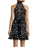 Poppy Sequined Cocktail Dress, Black