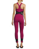 X-Marked Mesh Tank Top, Merlot