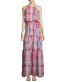 Tudor Sleeveless Tiered Maxi Dress, Marmari