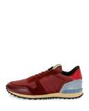 Men's Rockrunner Mesh Trainer Sneaker, Burgundy/Ice Blue