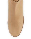 Shola Leather & Suede Ankle Boot, Light Nude