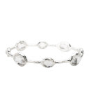 Eight-Stone Clear Quartz Bangle