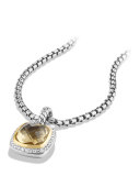 Albion Pendant with Champagne Citrine and Diamonds with 18k Gold