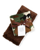 Camouflage Burp Cloth Set, Brown