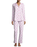 Flamingo Printed Long-Sleeve Pajama Set