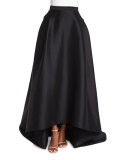 High-Low Ball Skirt, Black