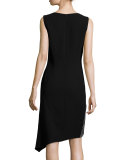Wynn Draped-Hem Dress