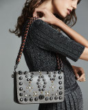 Dinky 24 Leather Crossbody Bag, Heather Gray