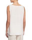Davis Sleeveless Silk Blouse