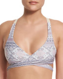 Rimini Joey Printed Reversible Wrap-Around Swim Top