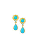 19K Turquoise Drop Earrings
