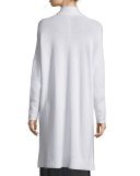 Side-Slit Cashmere-Blend Cardigan