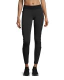 Desire Mesh-Arrow Performance Leggings, Black