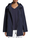 Nylon Jacket with Hood, Midnight 