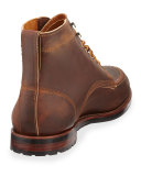 Sawyer USA Leather Boots, Chestnut 