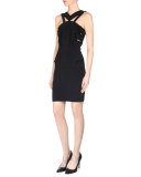 Tabbed Cutout Sheath Dress