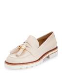 Manila Patent Tassel Loafer, Ivory