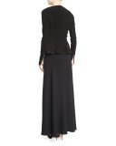 Anastra Zip-Front Suede Jacket, Black